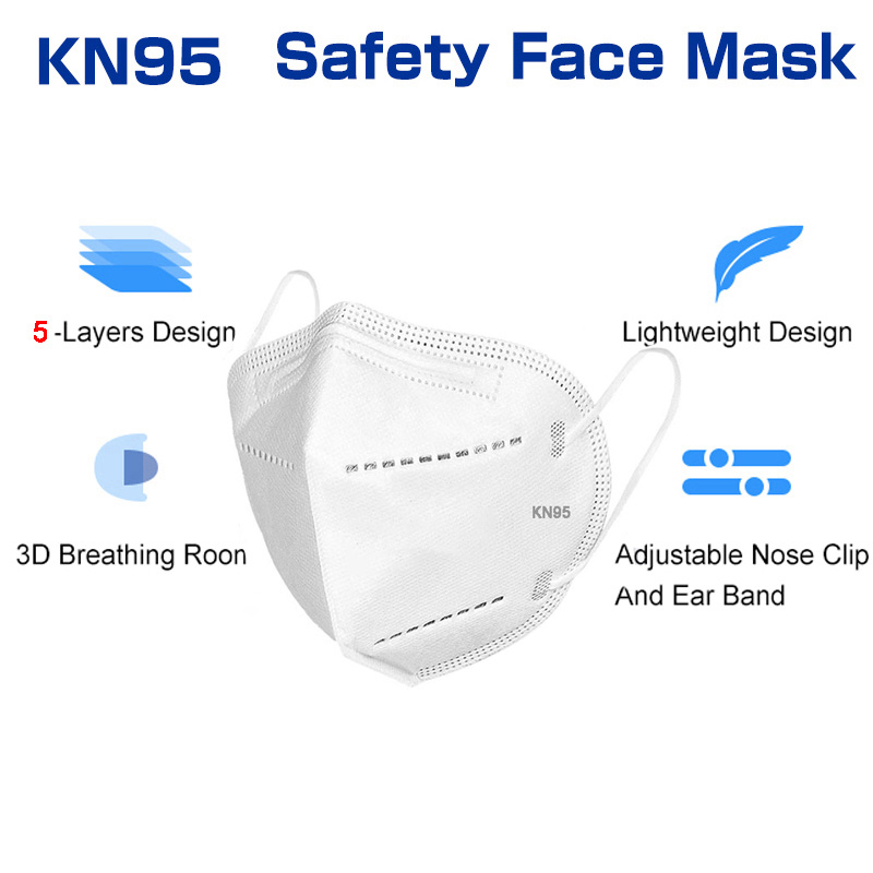 10-100 قطعة mascarillas FFP2 ق - مراجعة Disposable Surgical Mask وسعره