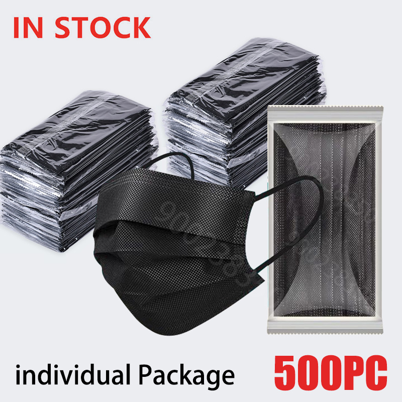 50-500 قطعة، أقنعة طبية سوداء  - مراجعة Disposable Surgical Mask وسعره