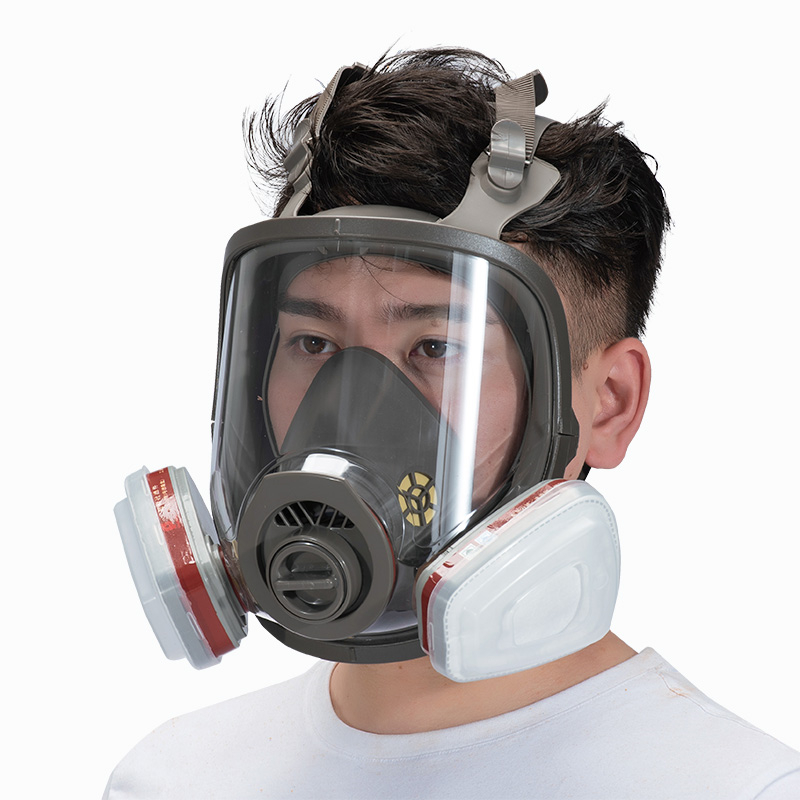 قناع تنفس كامل للوجه مع خرطوشة - مراجعة Dust Mask Construction وسعره