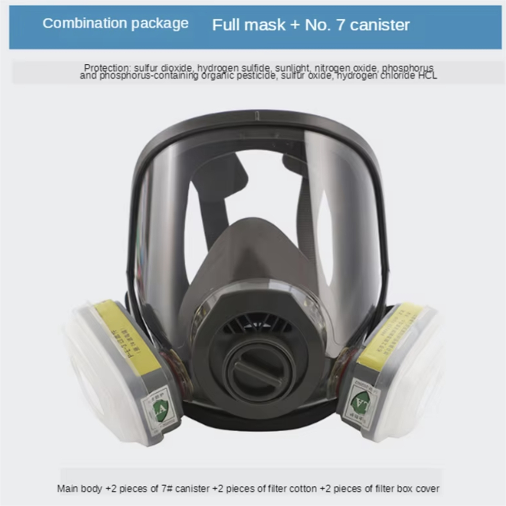 قناع تنفس كامل للوجه مع خرطوشة - مراجعة Dust Mask Construction وسعره