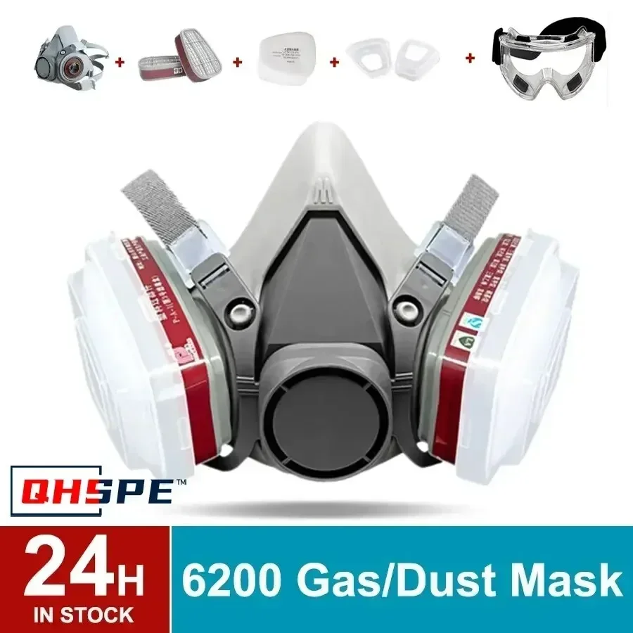 قناع تنفس نصفي قابل لإعادة الا - مراجعة Dust Mask Construction وسعره