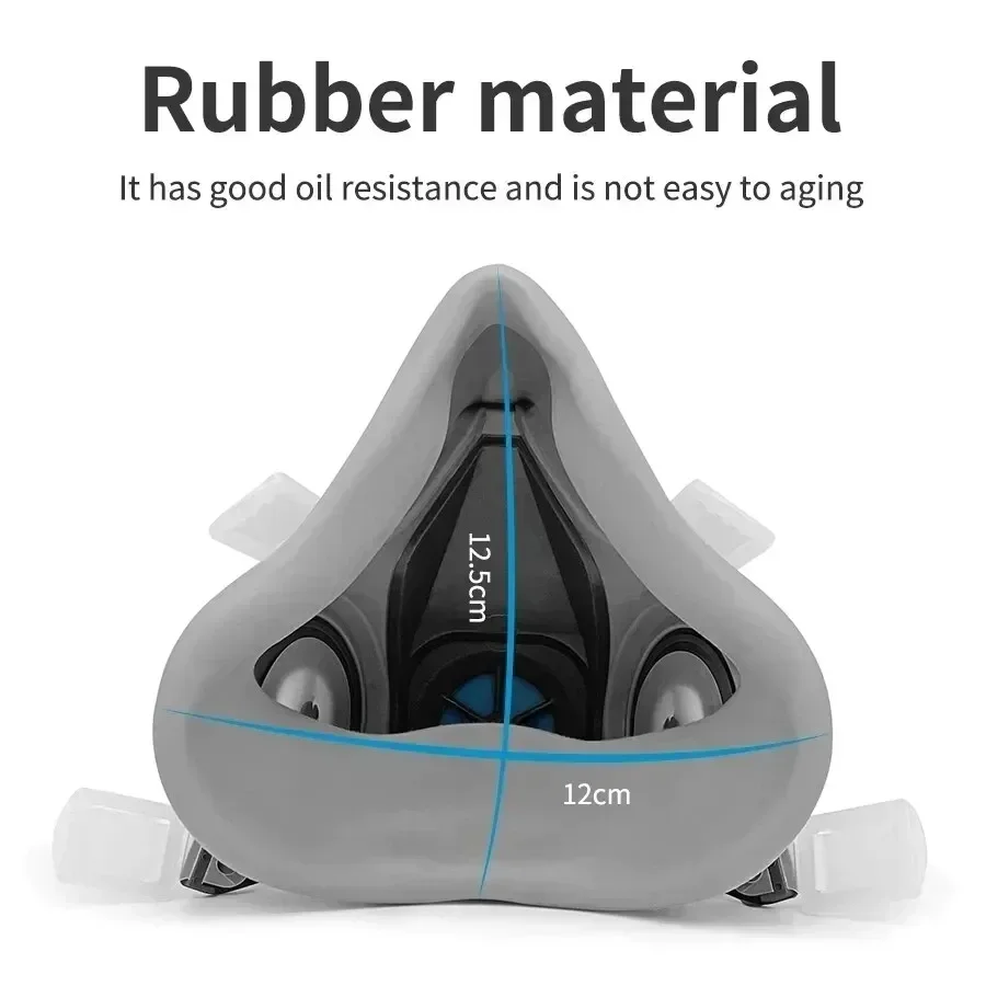 قناع تنفس نصفي قابل لإعادة الا - مراجعة Dust Mask Construction وسعره