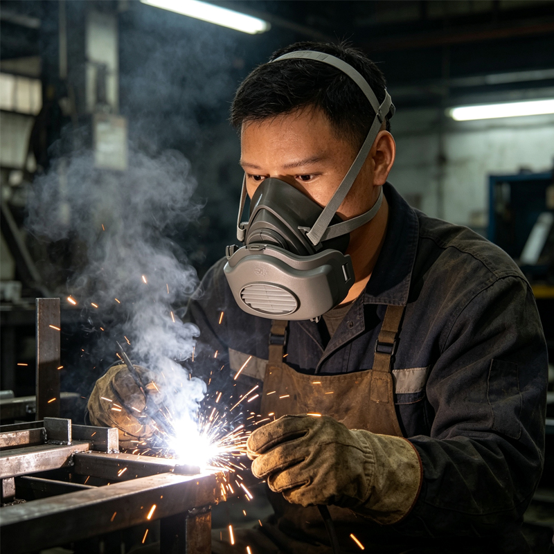 قطعة واحدة من قناع الغاز المضا - مراجعة Dust Mask Construction وسعره