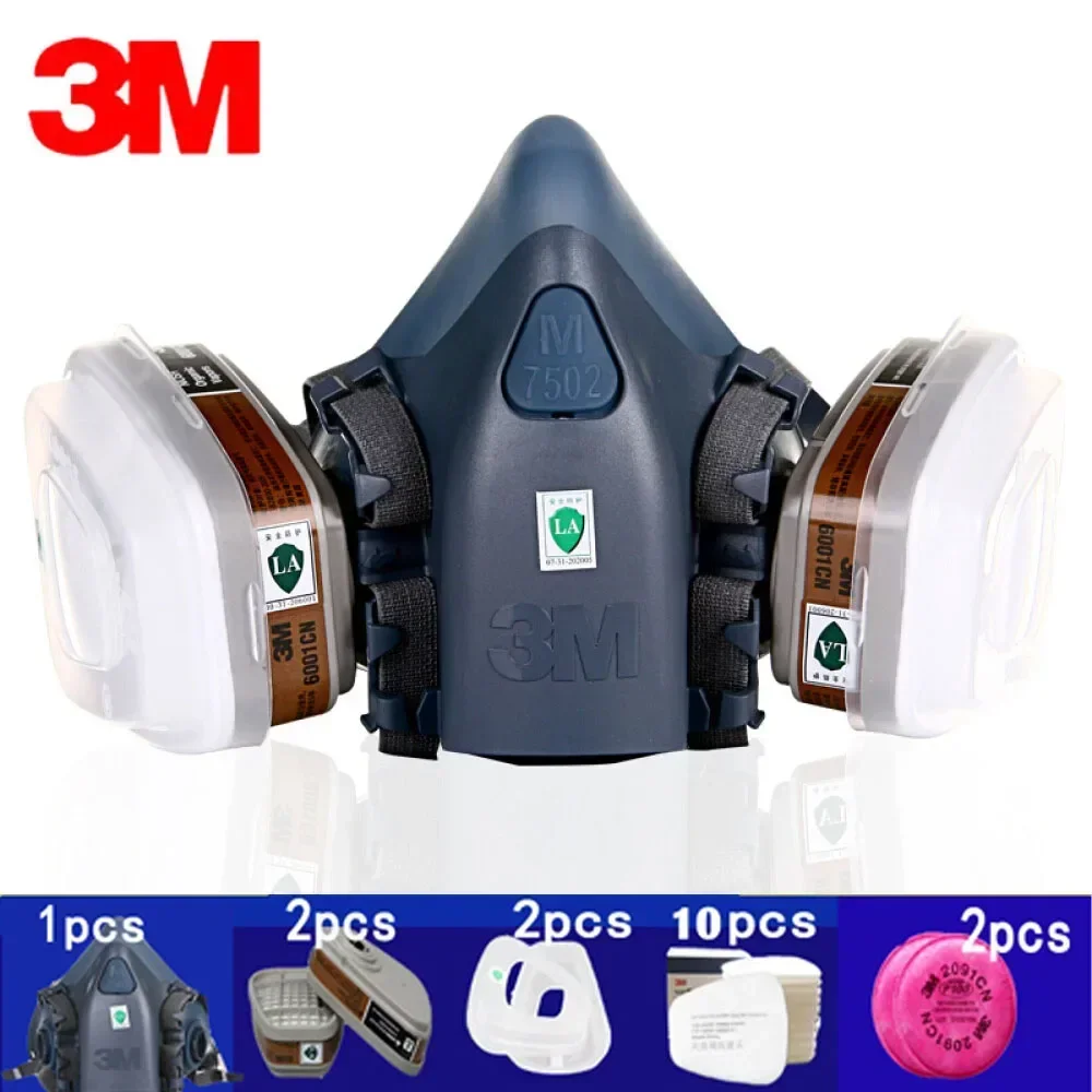 قناع تنفس 3M 7502، قناع واقي ل - مراجعة Dust Mask Construction وسعره